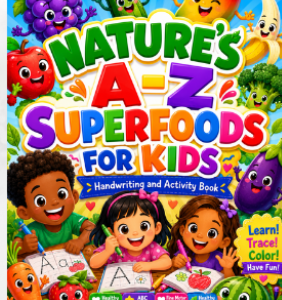 Nature's A-Z Superfoods for Kids Handwriting and Activity Book